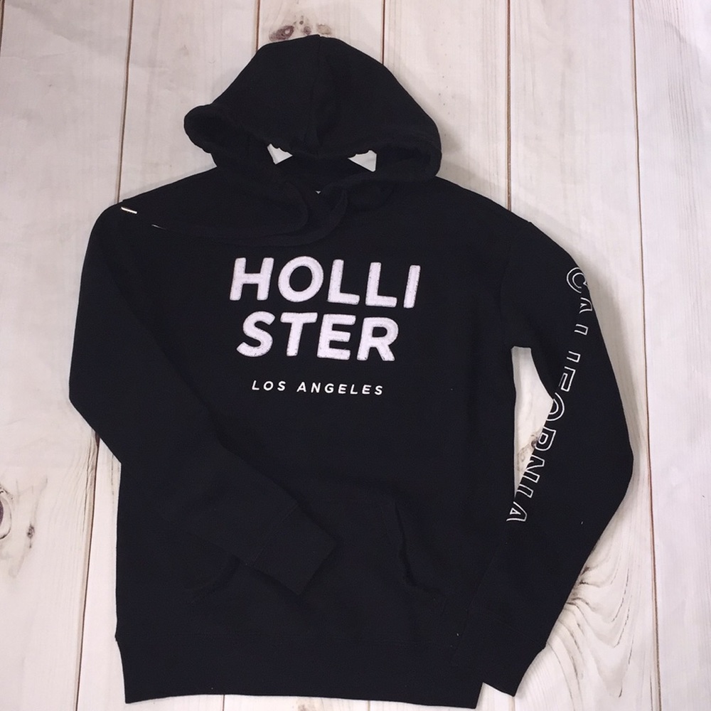 HOLLISTER BLACK HOODIE SIZE XS